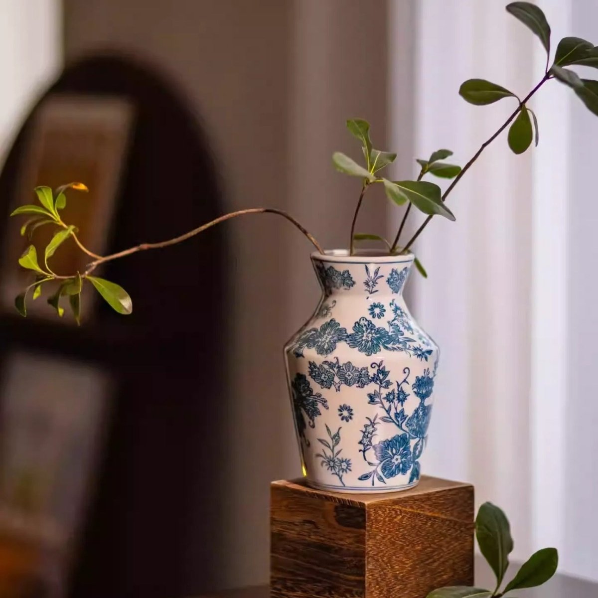 Indigo Porcelain Vase - HearthHub