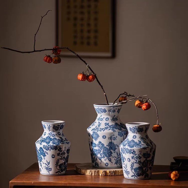 Indigo Porcelain Vase - HearthHub