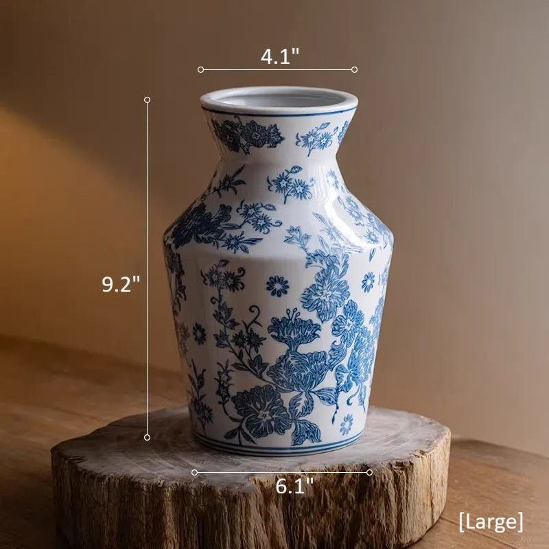 Indigo Porcelain Vase - HearthHub