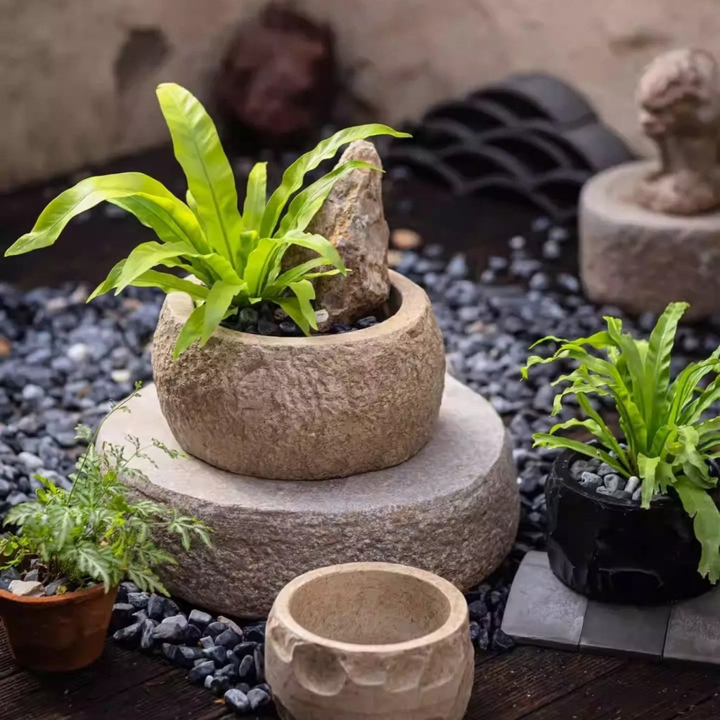 Mesa Cement Pot Planter - HearthHub