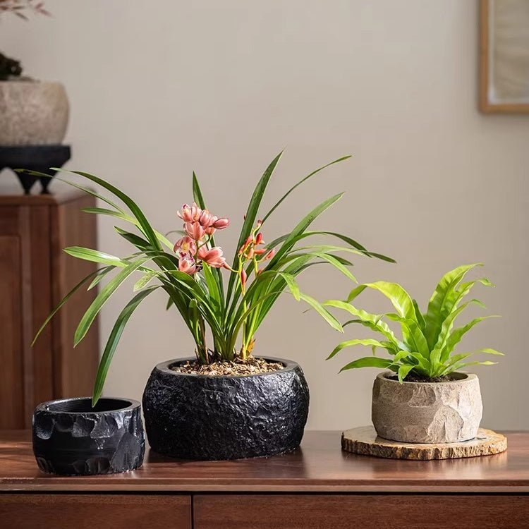 Mesa Cement Pot Planter - HearthHub
