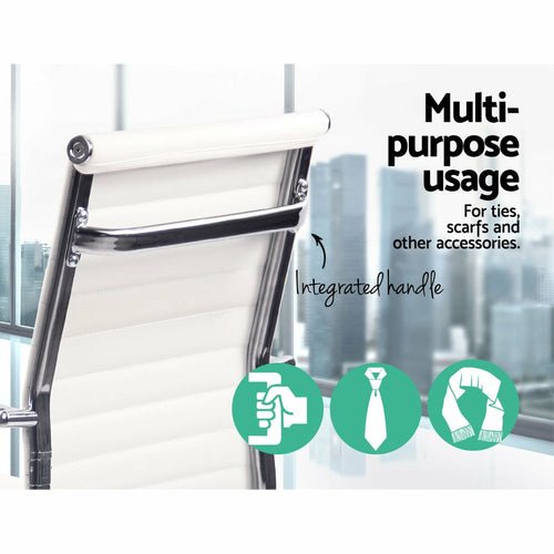 Artiss Gaming Office Chair Computer Desk Chairs Home Work Study White - HearthHub