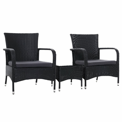 Outdoor Furniture Patio Set Wicker Outdoor Conversation Set Chairs - HearthHub