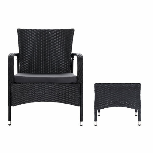 Outdoor Furniture Patio Set Wicker Outdoor Conversation Set Chairs - HearthHub