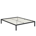Queen size Steel Metal Platform Bed Frame with Wood Slats - HearthHub