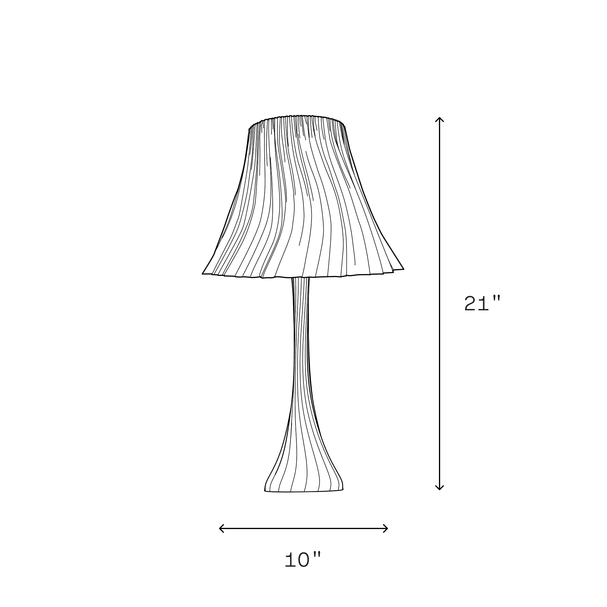 Pleat Lamp - HearthHub