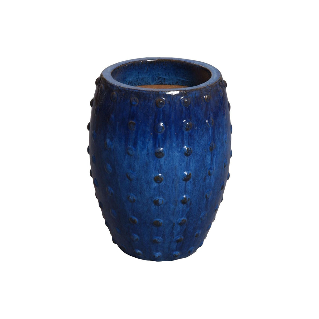 Round Studded Handcrafted Ceramic Outdoor Planter - HearthHub