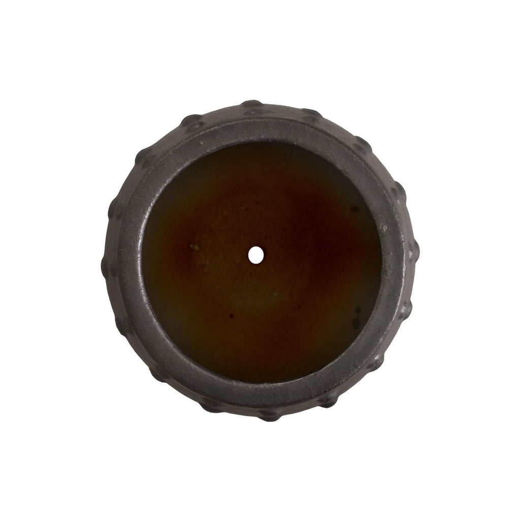 Round Studded Handcrafted Ceramic Outdoor Planter - HearthHub