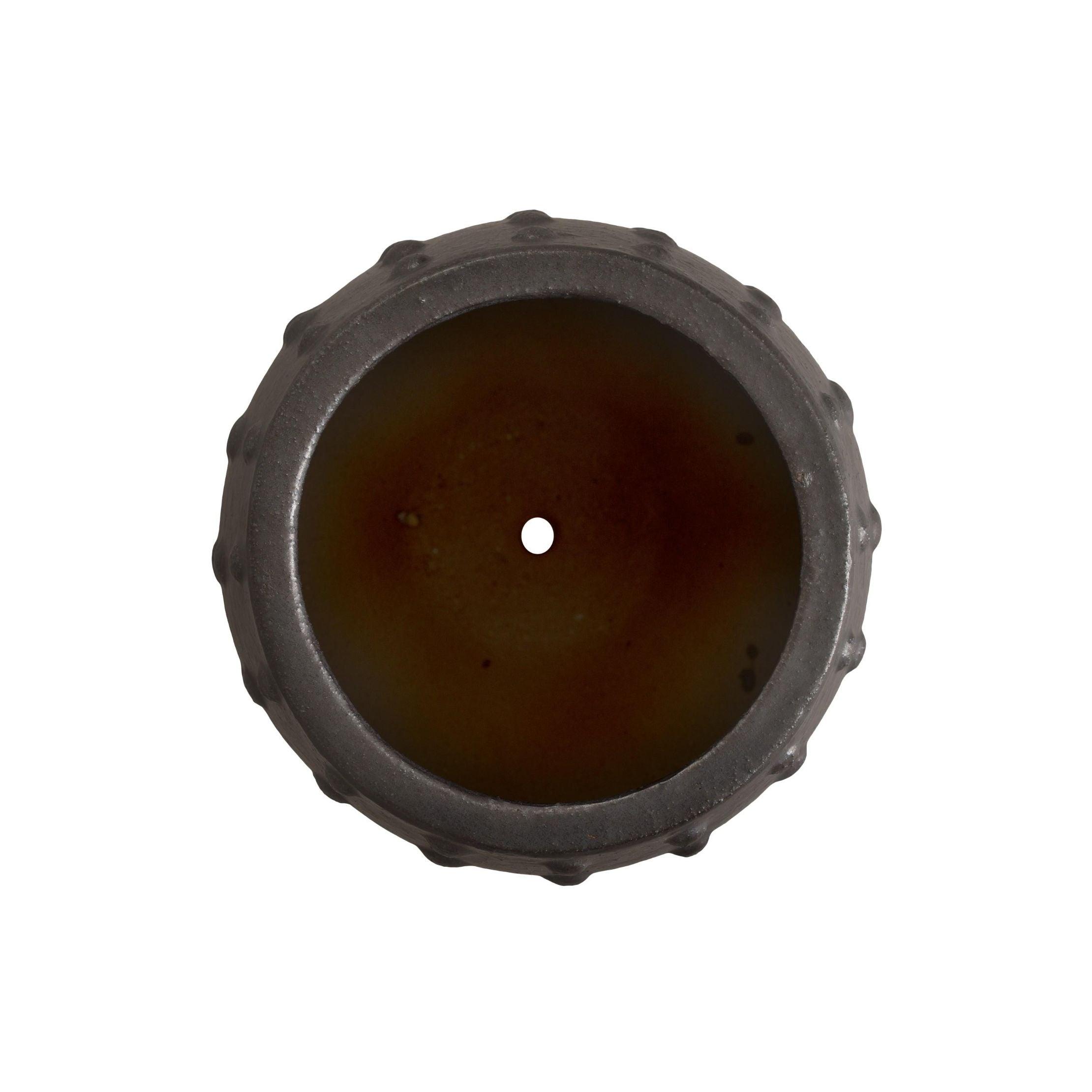 Round Studded Handcrafted Ceramic Outdoor Planter - HearthHub