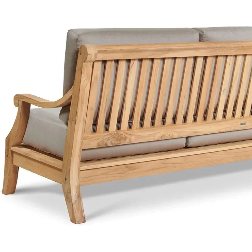 Sonoma Teak Deep Outdoor Couch with Sunbrella Cushions - HearthHub