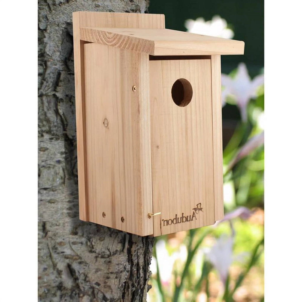 Classic Cedar Wood Bluebird Bird House - HearthHub