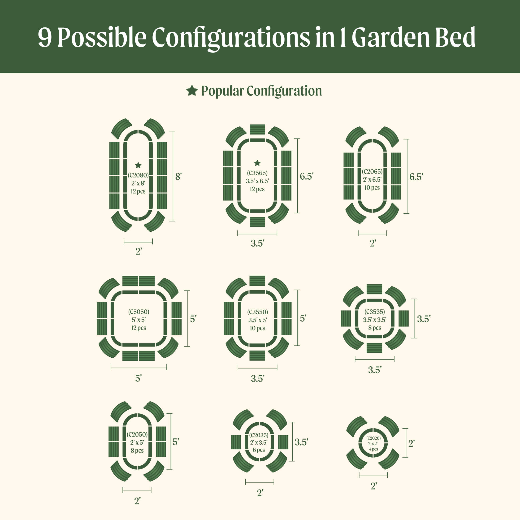 17" Tall 9 In 1 Large Modular Metal Raised Garden Bed Kit - HearthHub
