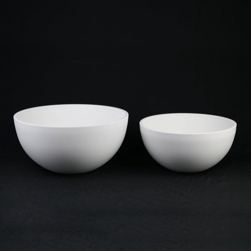 2 - Piece White Plastic Planter Bowls – Modern Minimalist Design - HearthHub