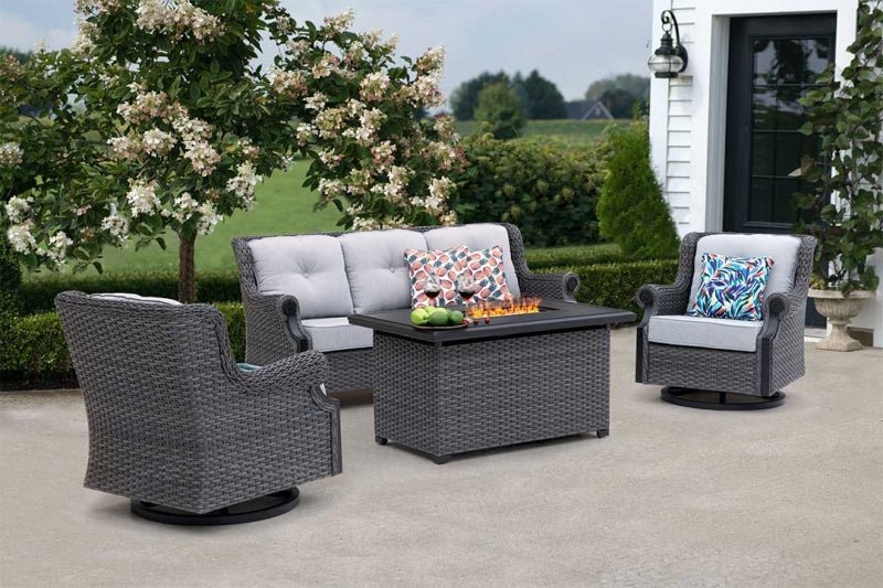 Lassen Square Firepit Table - HearthHub