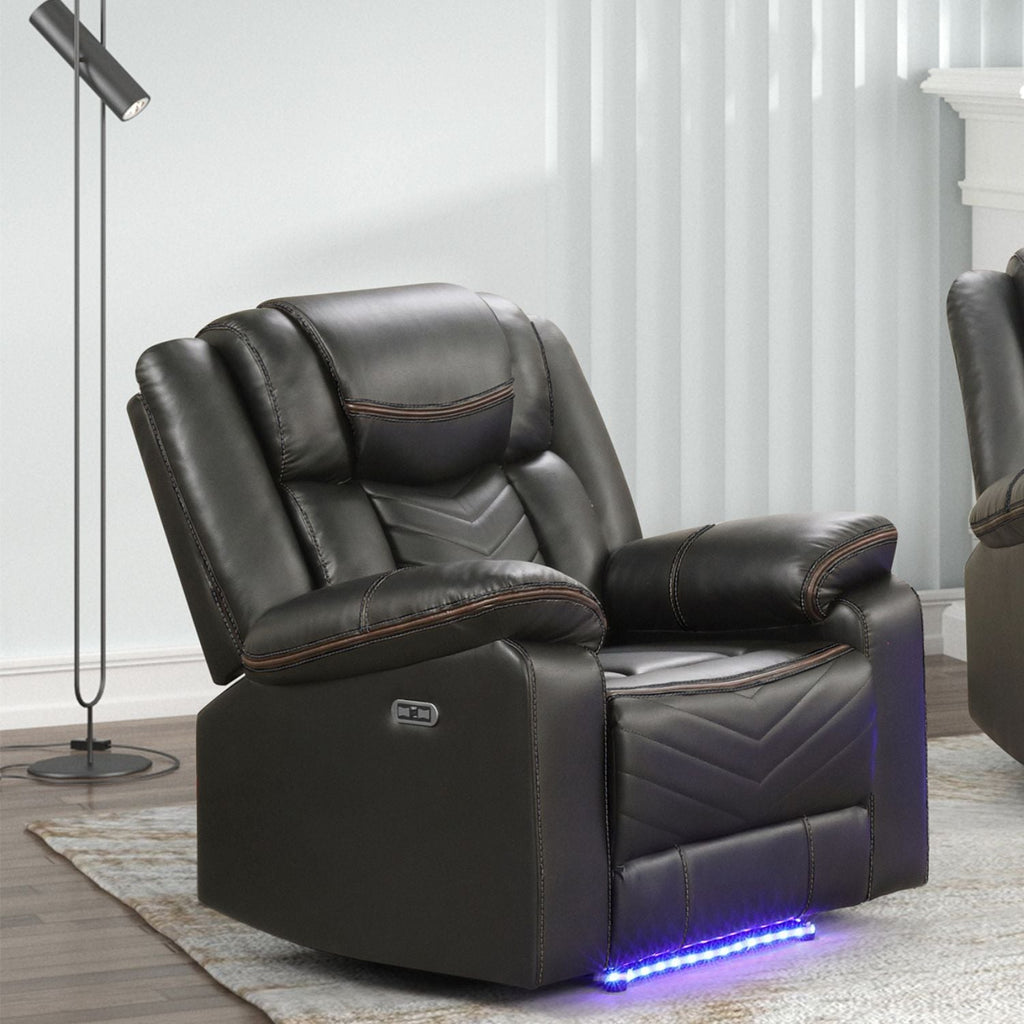 Challenger - LED Power Recliner Chair - HearthHub
