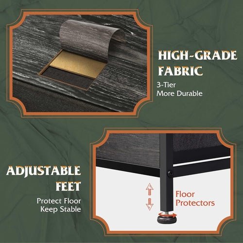 Dresser for Bedroom with 5 Drawers, Wide Chest of Drawers, Fabric - HearthHub