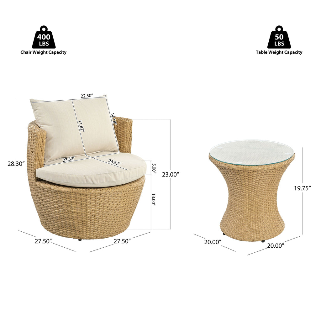 Kono - Chat Set Outdoor Furniture - HearthHub