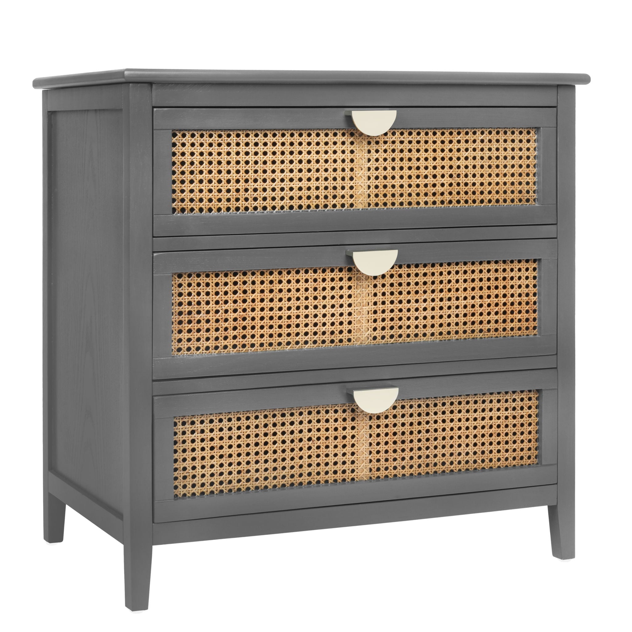 3 Drawer Cabinet, Natural Rattan, American Furniture - HearthHub