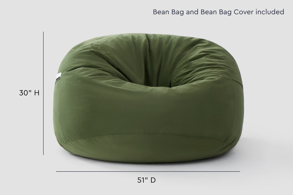 Classic Bean Bag Chair (Standard) - HearthHub