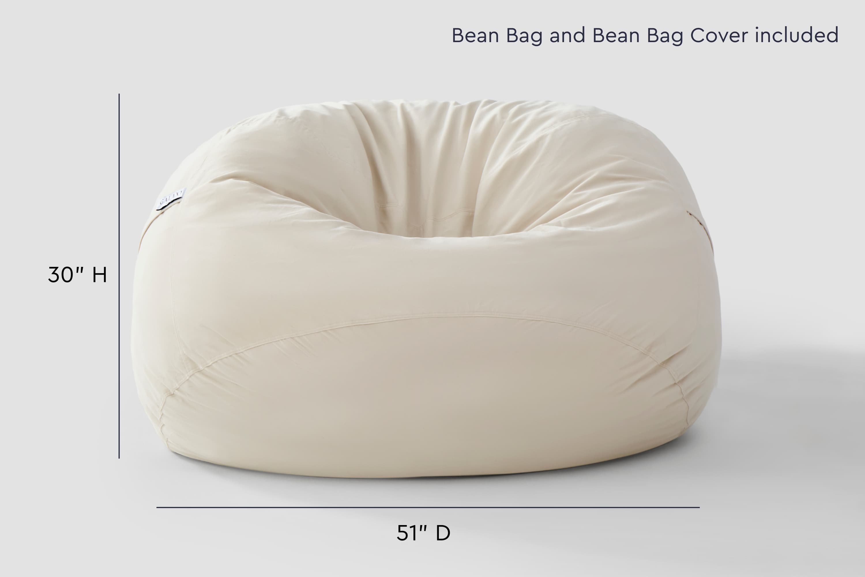 Classic Bean Bag Chair (Standard) - HearthHub
