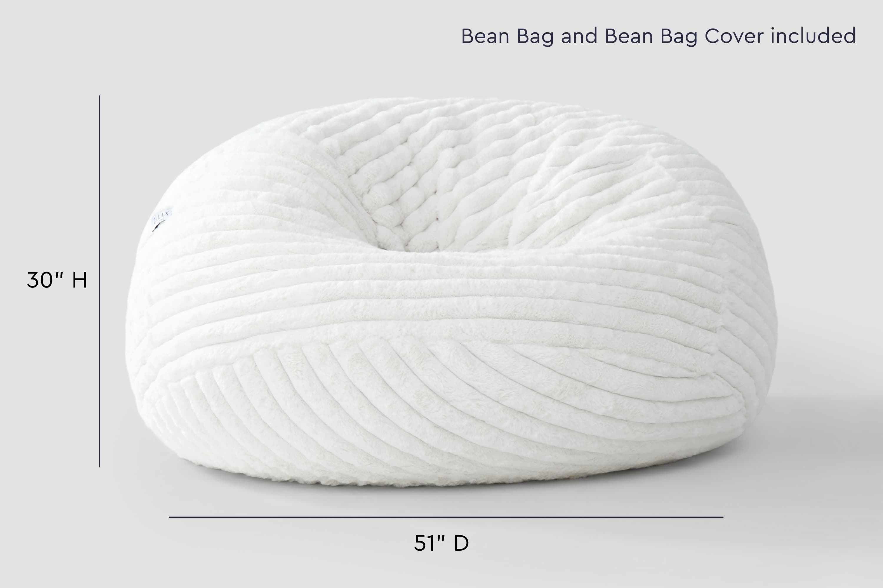 Classic Bean Bag Chair (Standard) - HearthHub