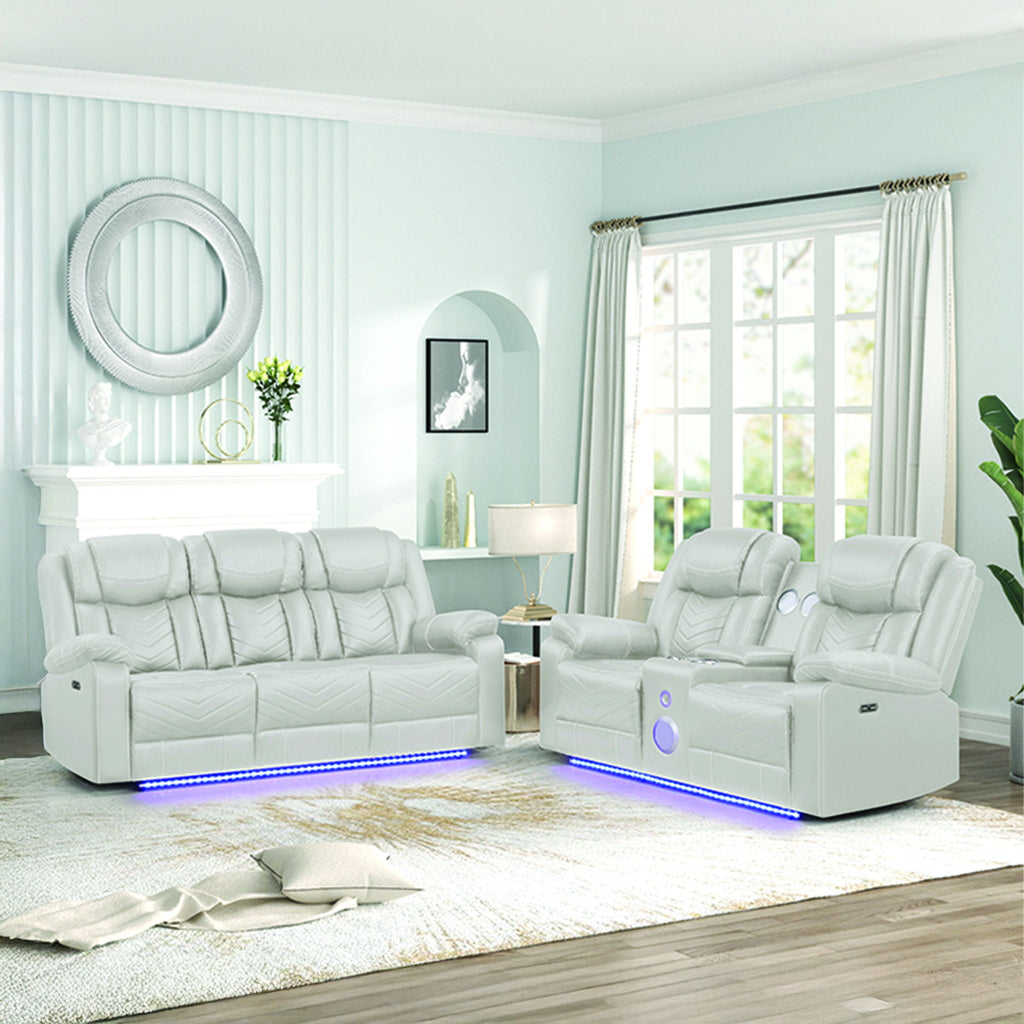 Challenger - LED Power Recliner Set - HearthHub