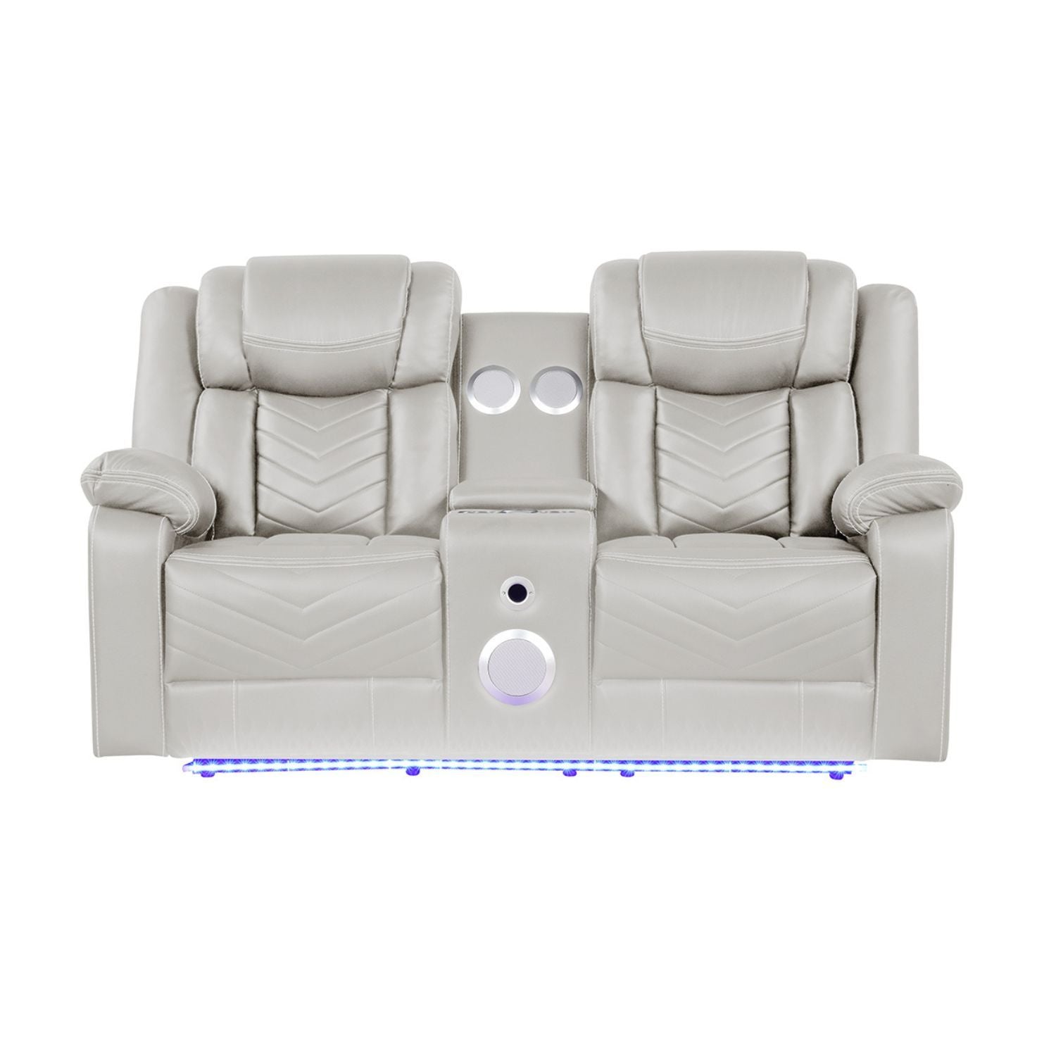 Challenger - LED Power Recliner Loveseat - HearthHub