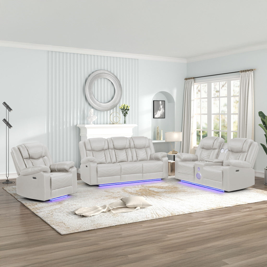 Challenger - LED Power Recliner Set - HearthHub