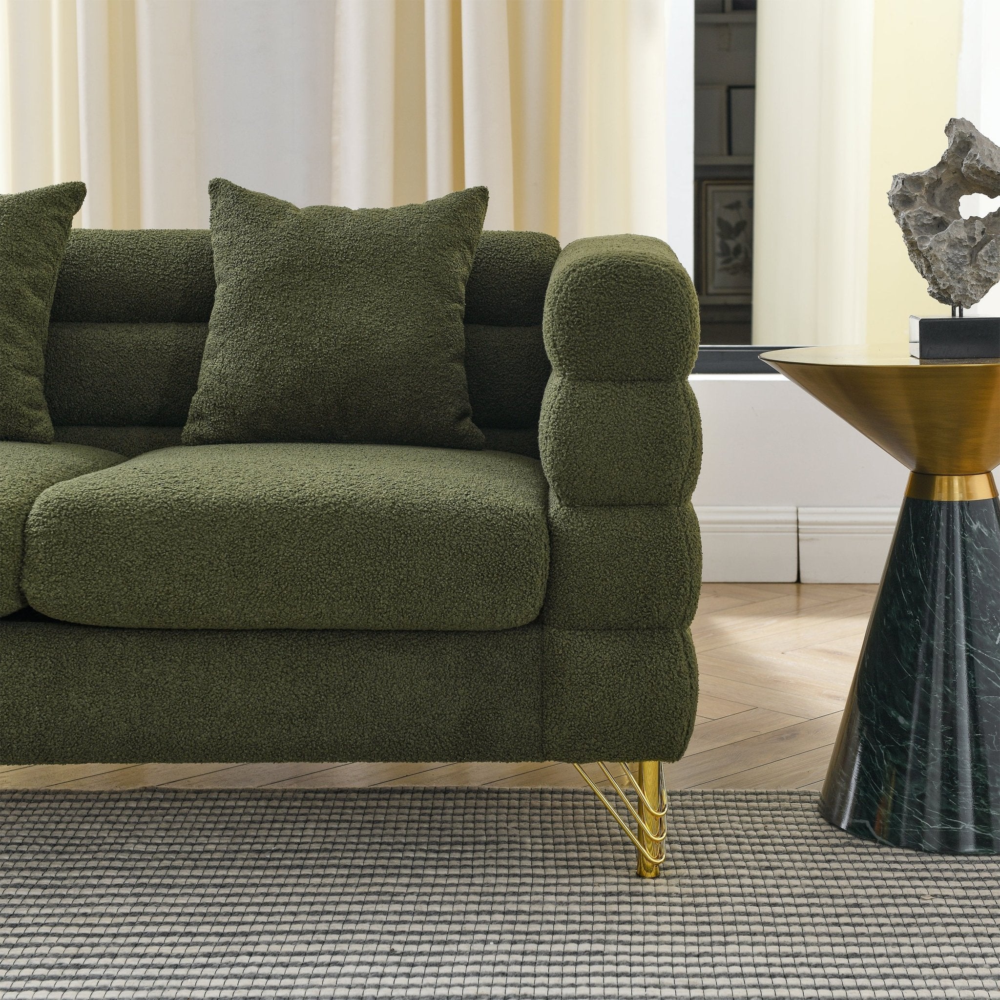 Green Teddy Sofa - HearthHub