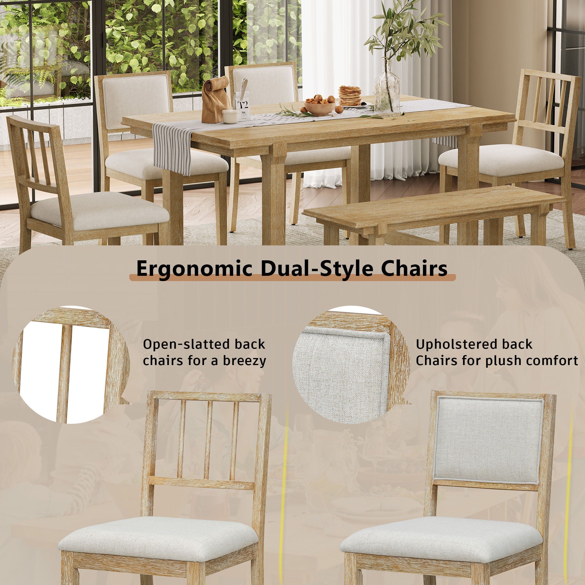 6 Piece Kitchen & Dining Room Furniture - HearthHub
