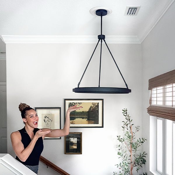 Adjustable Round LED Chandelier - HearthHub