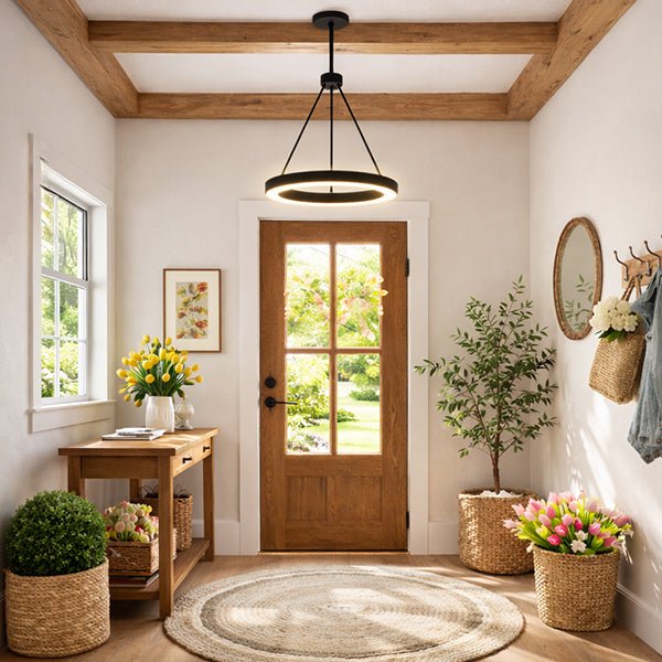 Adjustable Round LED Chandelier - HearthHub