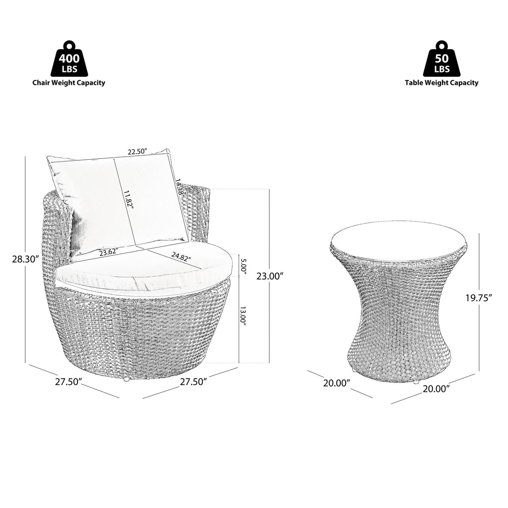 Kono - Chat Set Outdoor Furniture - HearthHub