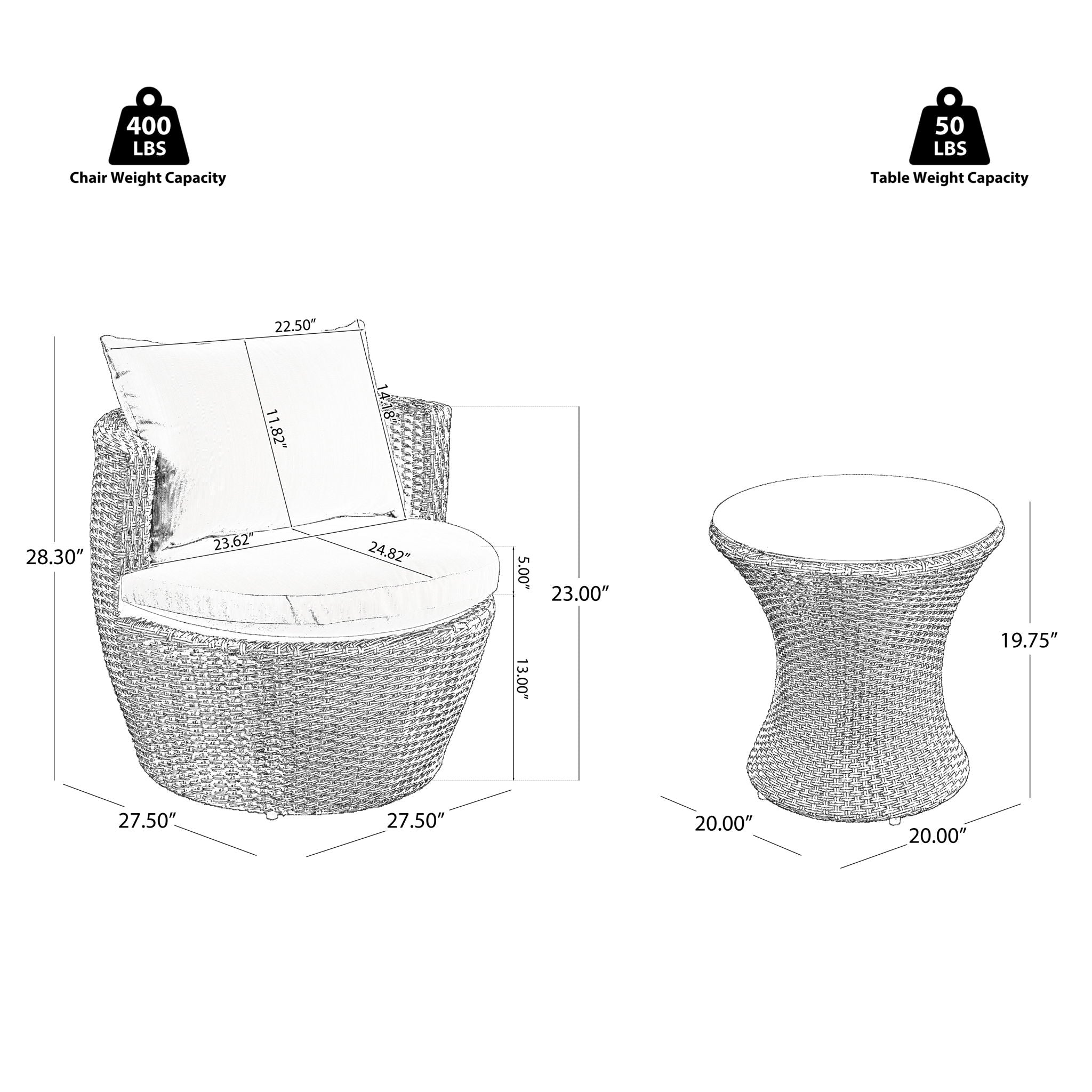 Kono - Chat Set Outdoor Furniture - HearthHub