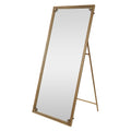 Full Length Mirror With Stand, Floor Standing Dressing - Antique Gold - HearthHub