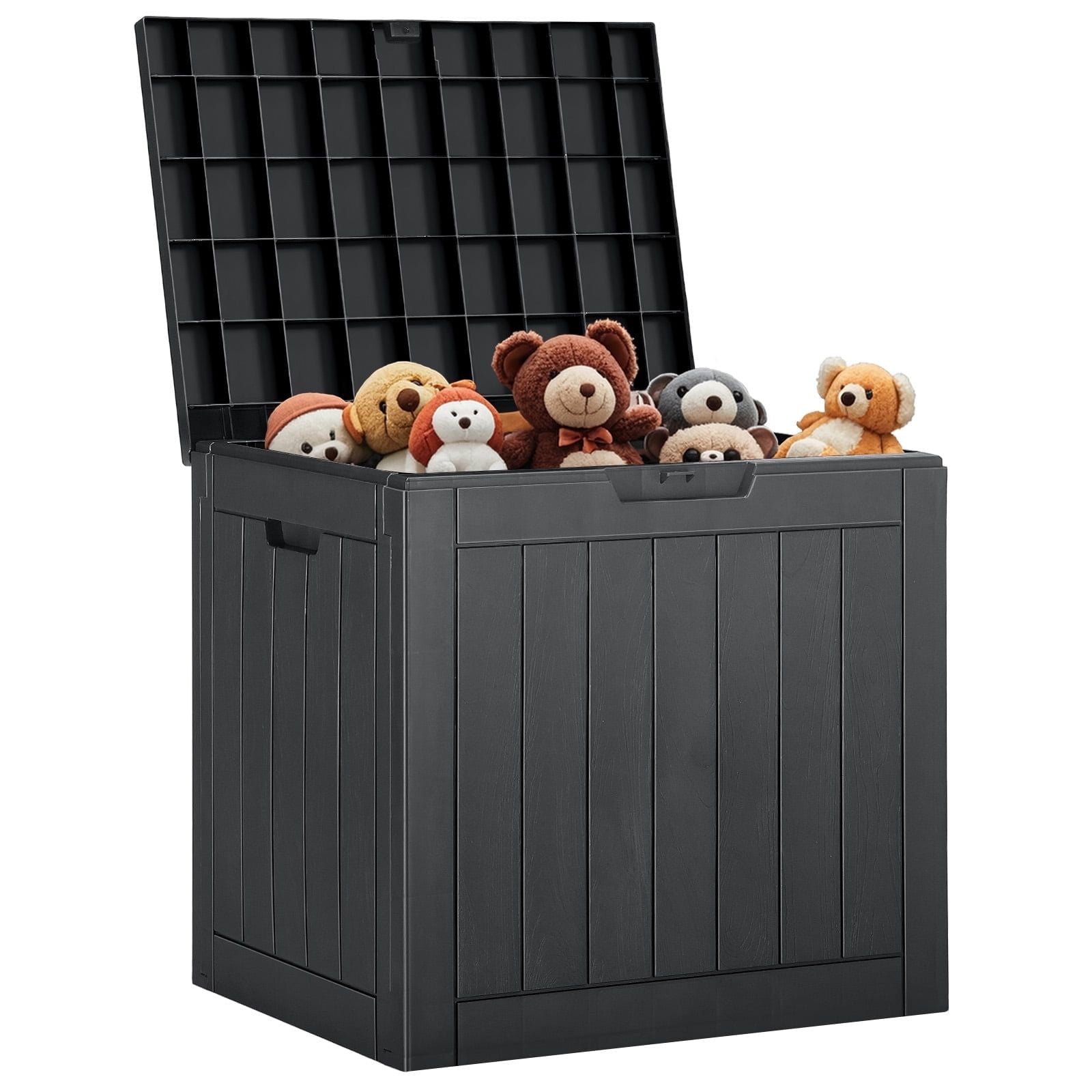 31 Gallon Resin Deck Box, Waterproof UV Resistant Outdoor Storage Box for Garden, Indoor - HearthHub