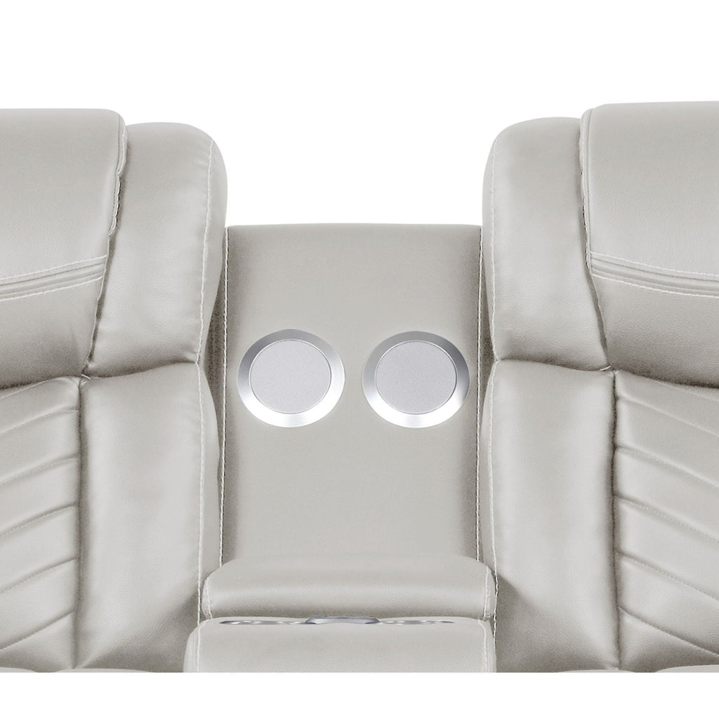 Challenger - LED Power Recliner Loveseat - HearthHub