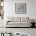 Living Room Sofa with Storage Beige Corduroy - HearthHub