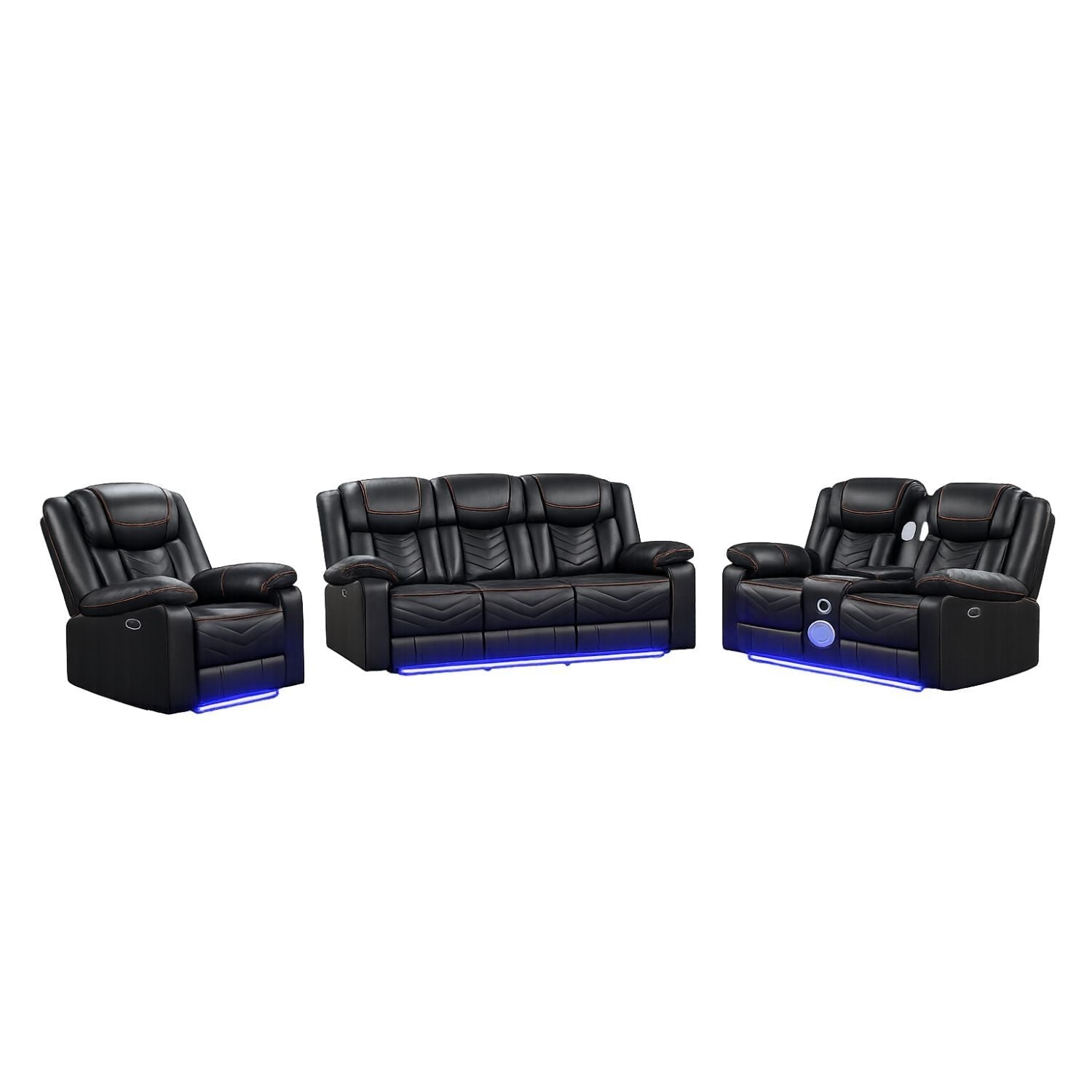 Challenger - LED Power Recliner Set - HearthHub