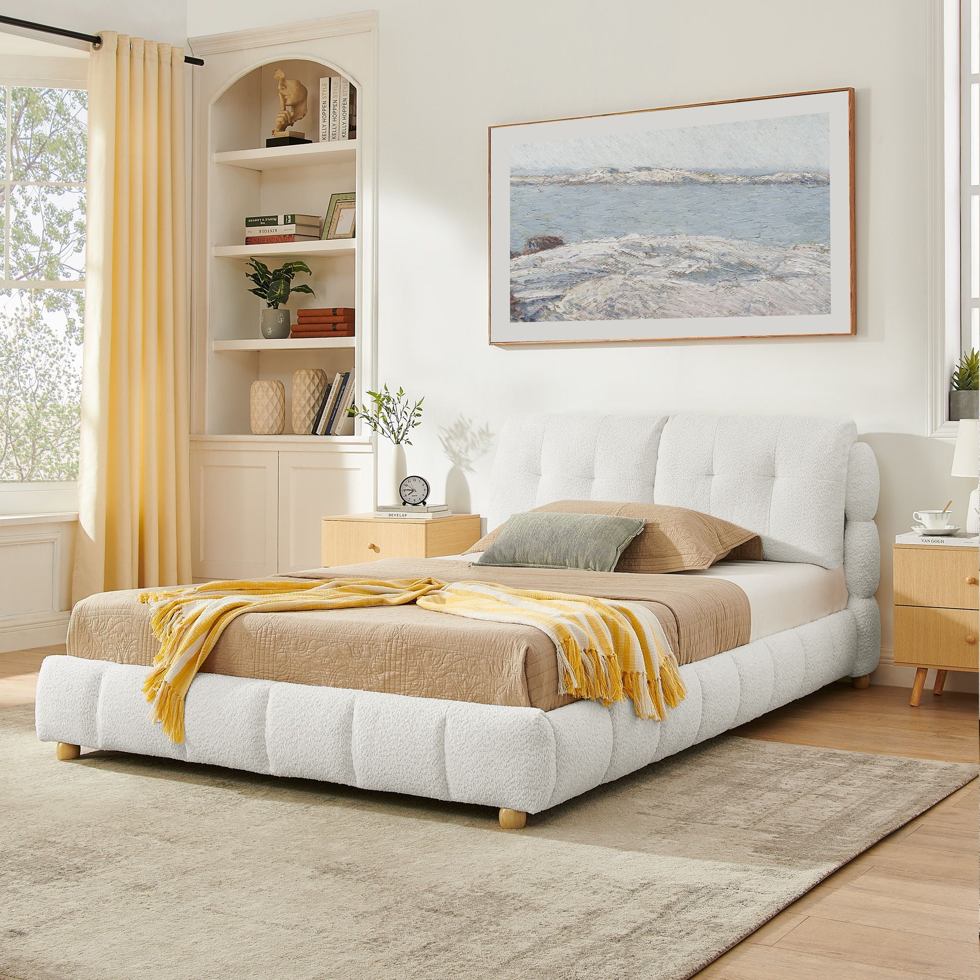 Platform Bed & Upholstered Frame - HearthHub