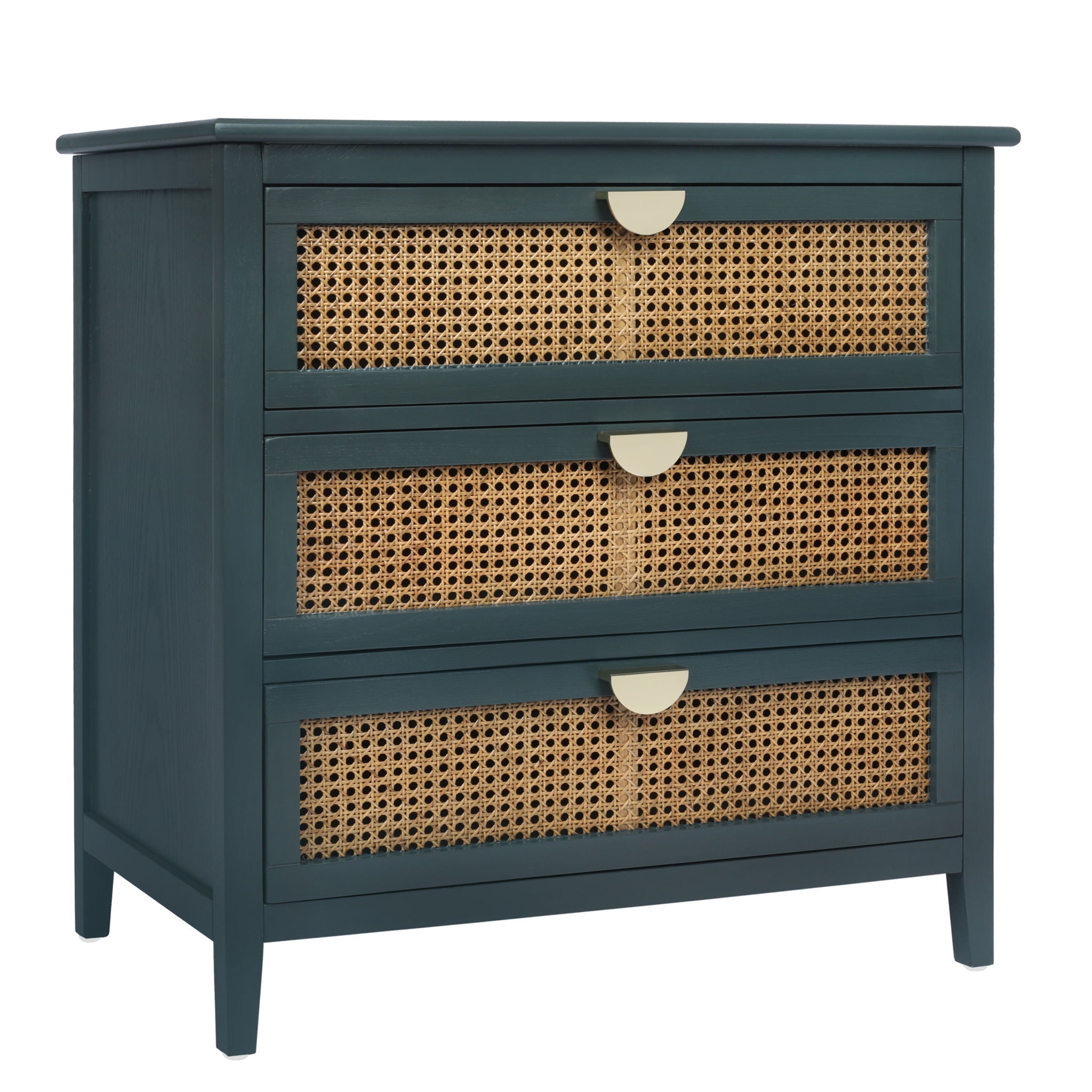 3 Drawer Cabinet, Natural Rattan, American Furniture - HearthHub