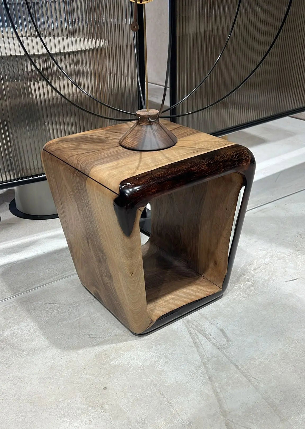 Resin Side Magazine Table Stool - Stylish Modern Wooden Furniture - HearthHub
