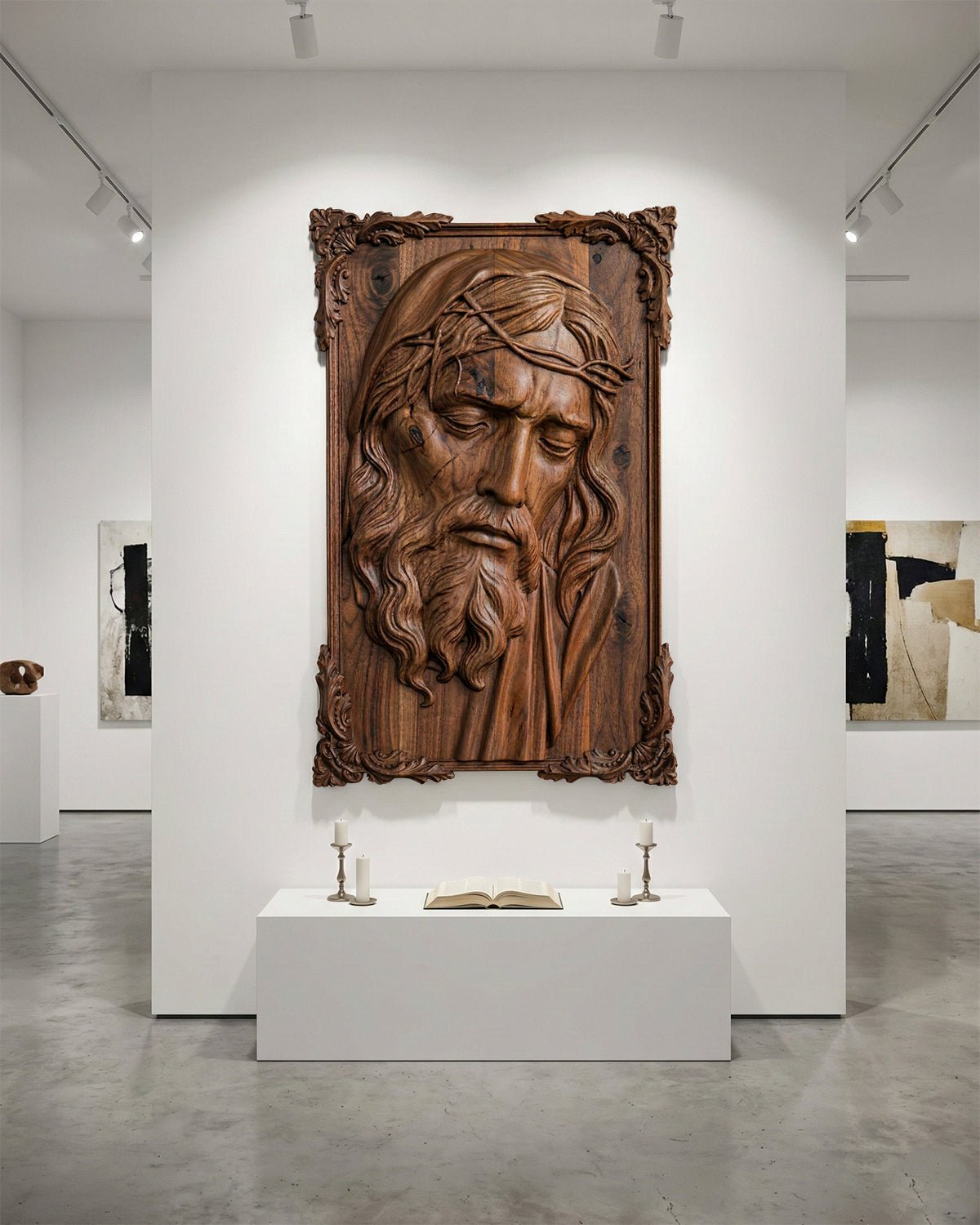 Hand - Carved Jesus Relief - HearthHub