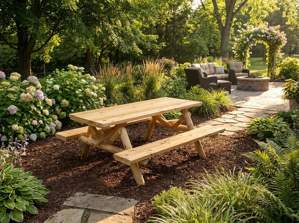 Outdoor Farmhouse Dining Table - HearthHub