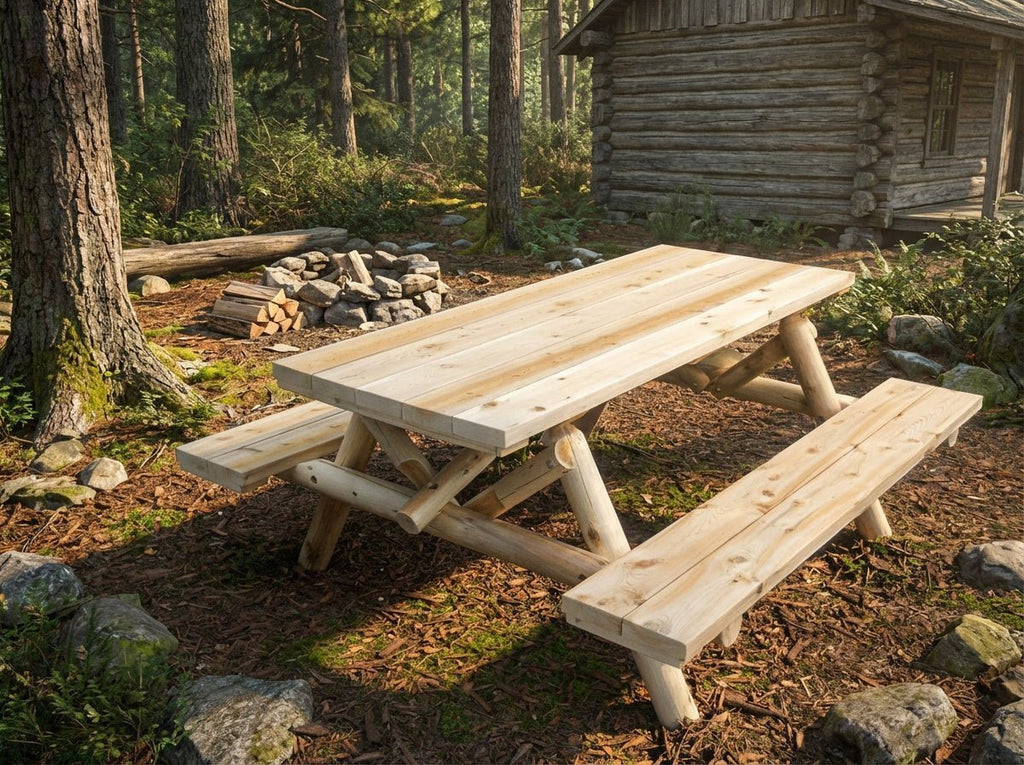 Outdoor Farmhouse Dining Table - HearthHub