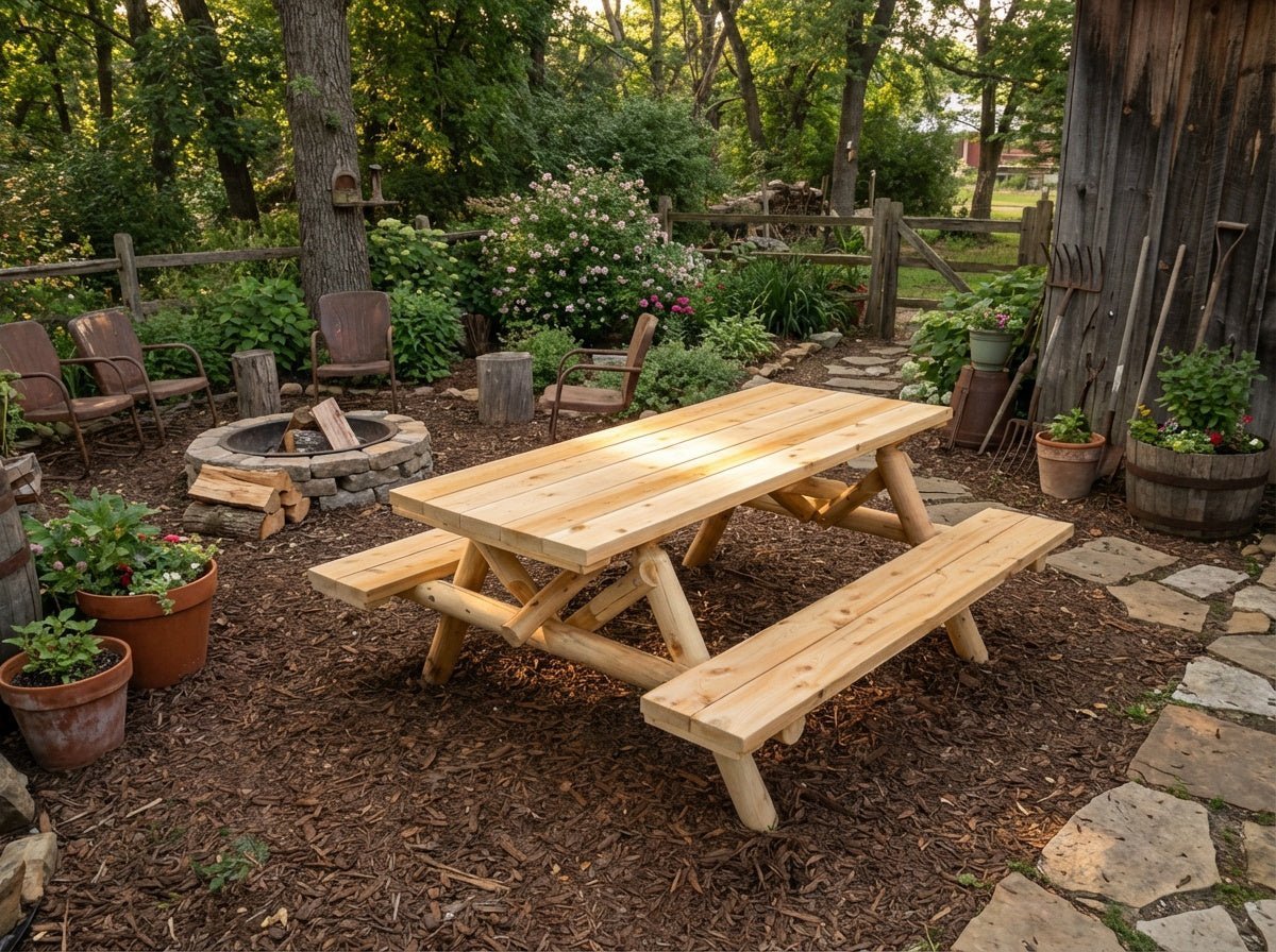 Outdoor Farmhouse Dining Table - HearthHub