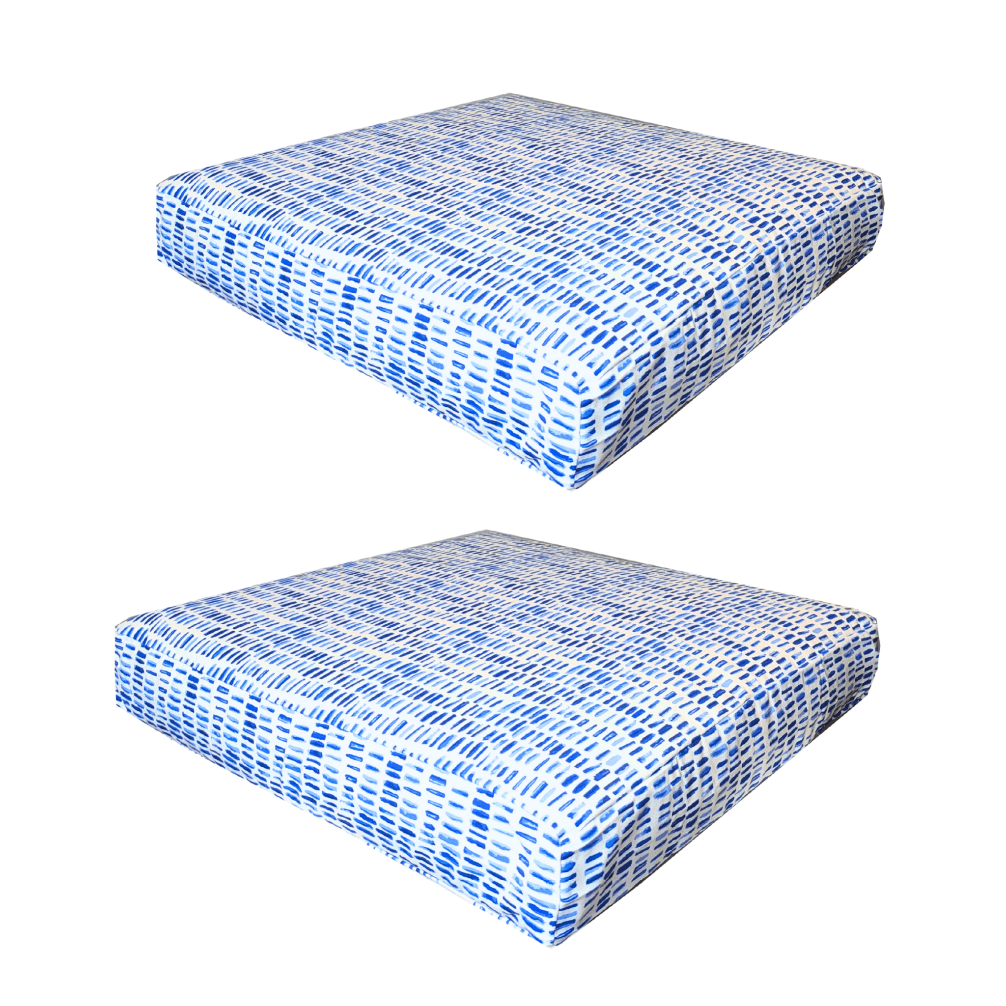 Banana Leaf Blue Rain Outdoor Slip Covers, Compatible with IKEA Duvholmen - HearthHub