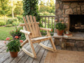 Rustic Outdoor Log Rocking Chair - HearthHub