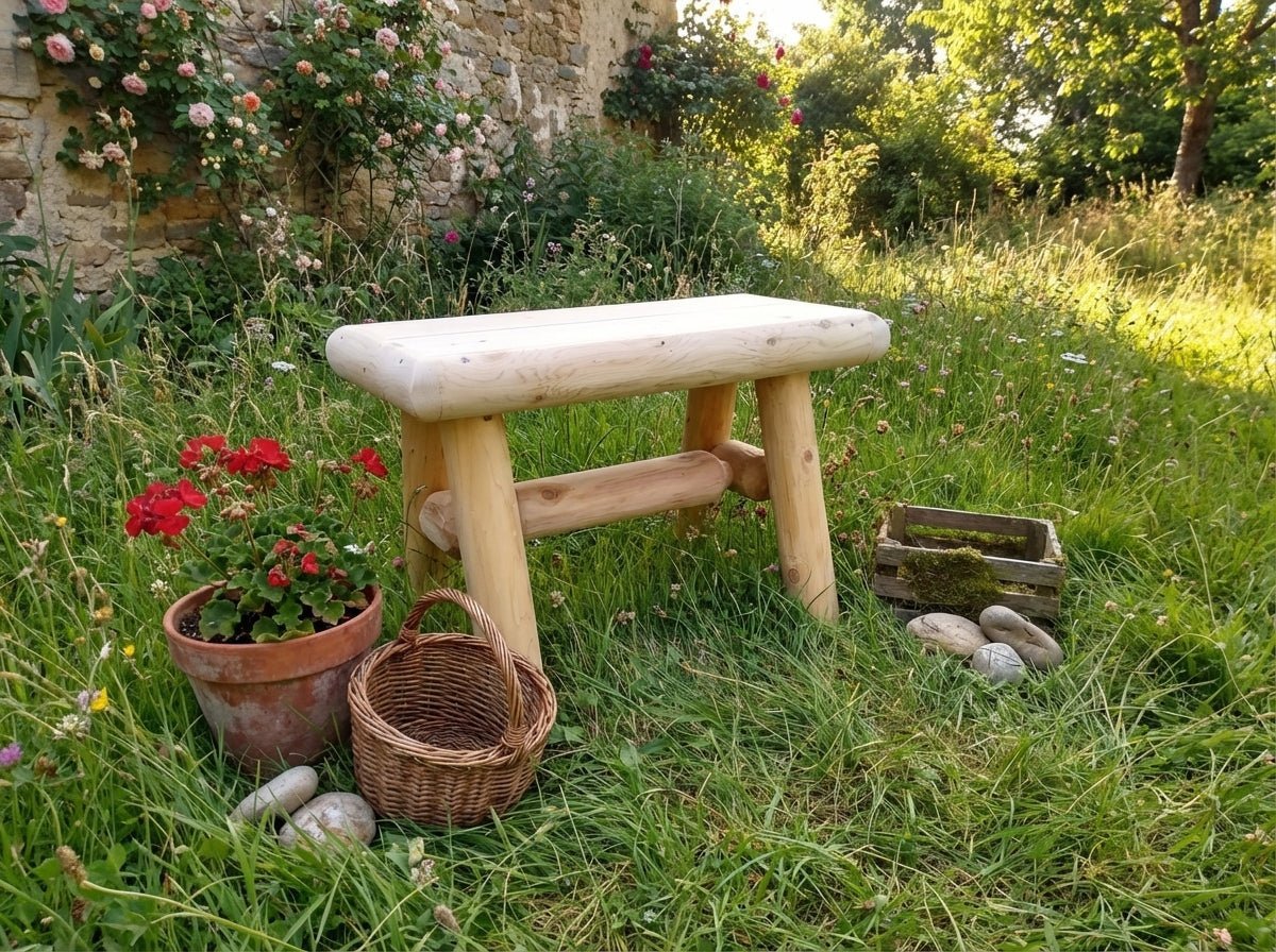 Rustic Wooden Outdoor Garden Bench - HearthHub