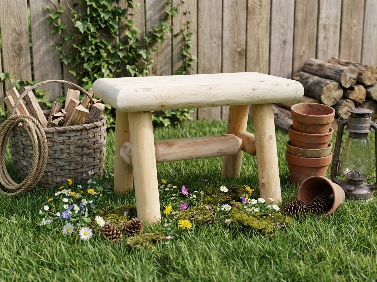 Rustic Wooden Outdoor Garden Bench - HearthHub